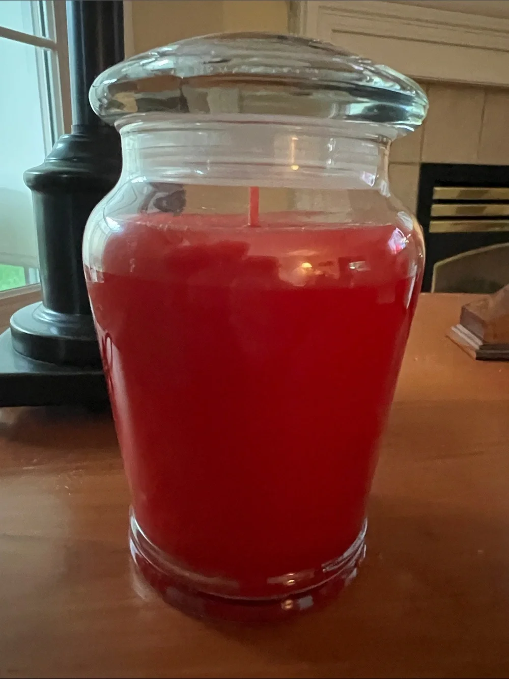Yankee Candle Simply Home Fall Glory Large Red Jar Candle - never burned